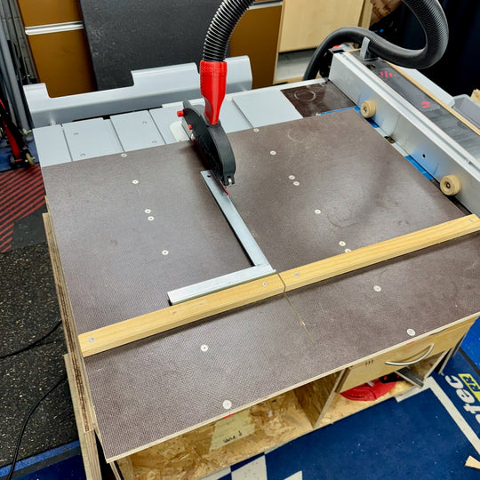 Spielfreie T-Nut Gleitschienen Bosch GTS10XC für Schiebeschlitten - Crosscut Sled