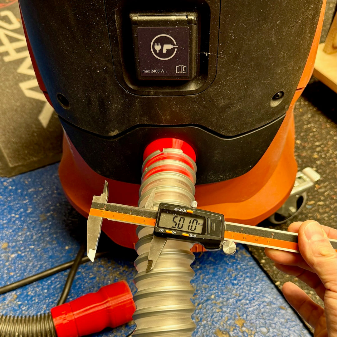 Adapter für 58mm Anschluss Stahlspiralschlauch - KA58 - Festool - Bosch - Flex auf 40mm und 50mm Norres Timberduc