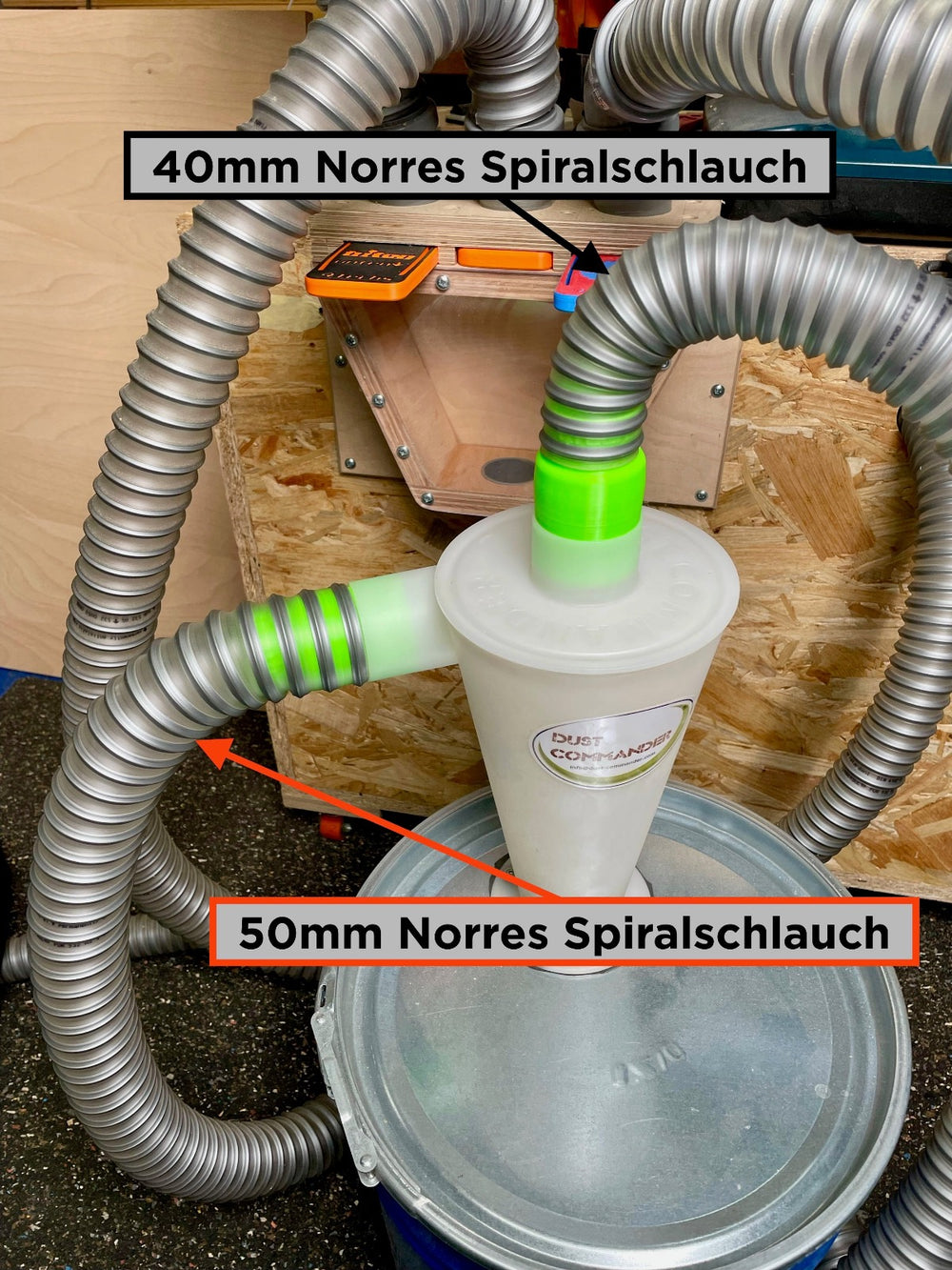 Zyklon Dust Commander universal Schlauchanschluss - Schlauchverbinder - Schlauchadapter