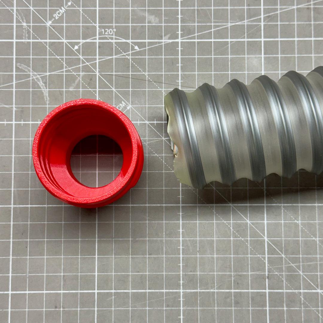 Schnappadapter für 40mm oder 50mm Stahl-Spiralschlauch (Nennweite) - z.B. Norres Timberduc