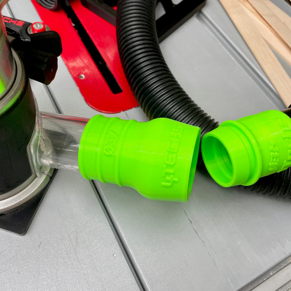 Absauganschluss - maschinenseitig - außen klemmend - 10 Grad gekröpfte Version - Da20K bis Da50K